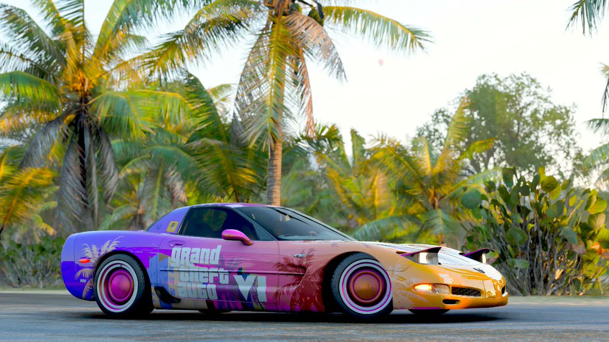 PTG Stuzib85 (@stuzib85) on Twitter photo My first big livery of the year is now shared!
#GTAVI available for the 2002 Corvette on <a href="/ForzaHorizon/">Forza Horizon</a> & <a href="/ForzaMotorsport/">Forza Motorsport</a>
What other cars would you like to see it on?
#ForzaMotorsport
#FMShare
#Xbox
#GrandTheftAuto6 My first big livery of the year is now shared!
#GTAVI available for the 2002 Corvette on <a href="/ForzaHorizon/">Forza Horizon</a> & <a href="/ForzaMotorsport/">Forza Motorsport</a>
What other cars would you like to see it on?
#ForzaMotorsport
#FMShare
#Xbox
#GrandTheftAuto6