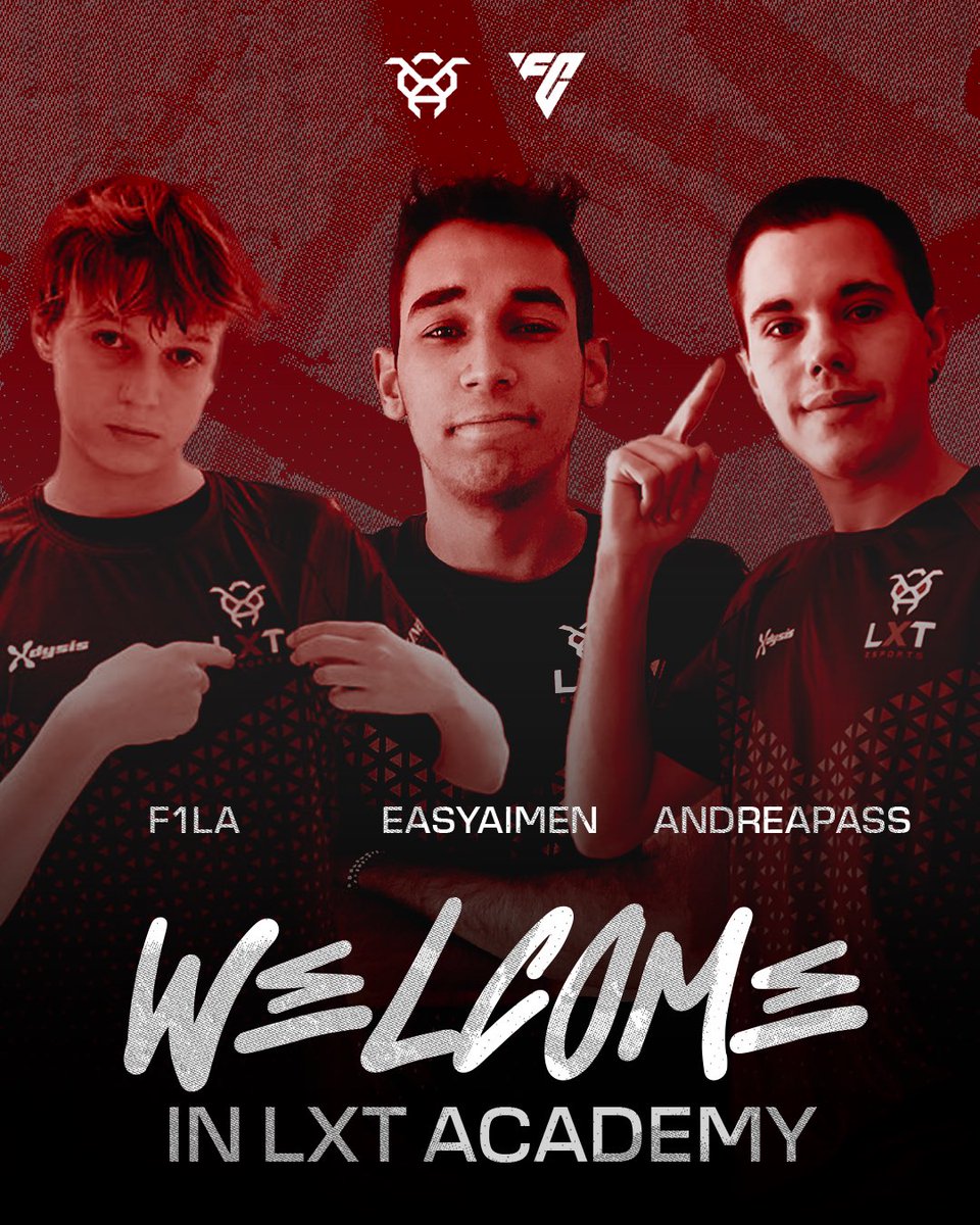 lxtesports's tweet photo. Benvenuti a bordo, campioni! 🌟✨

Diamo il benvenuto ai nostri nuovi talenti EA FC24: F1la (@filoballoni), Easyaimen (@easyyaimen), e Andreapass (@andreapassere01)! 🎮🔥

La nostra academy è pronta! 💪💻

#fc24 #fc #easportsfc #easportsfc24 #fut #fut24 #ultimateteam https://t.co/afdwD3g4jU