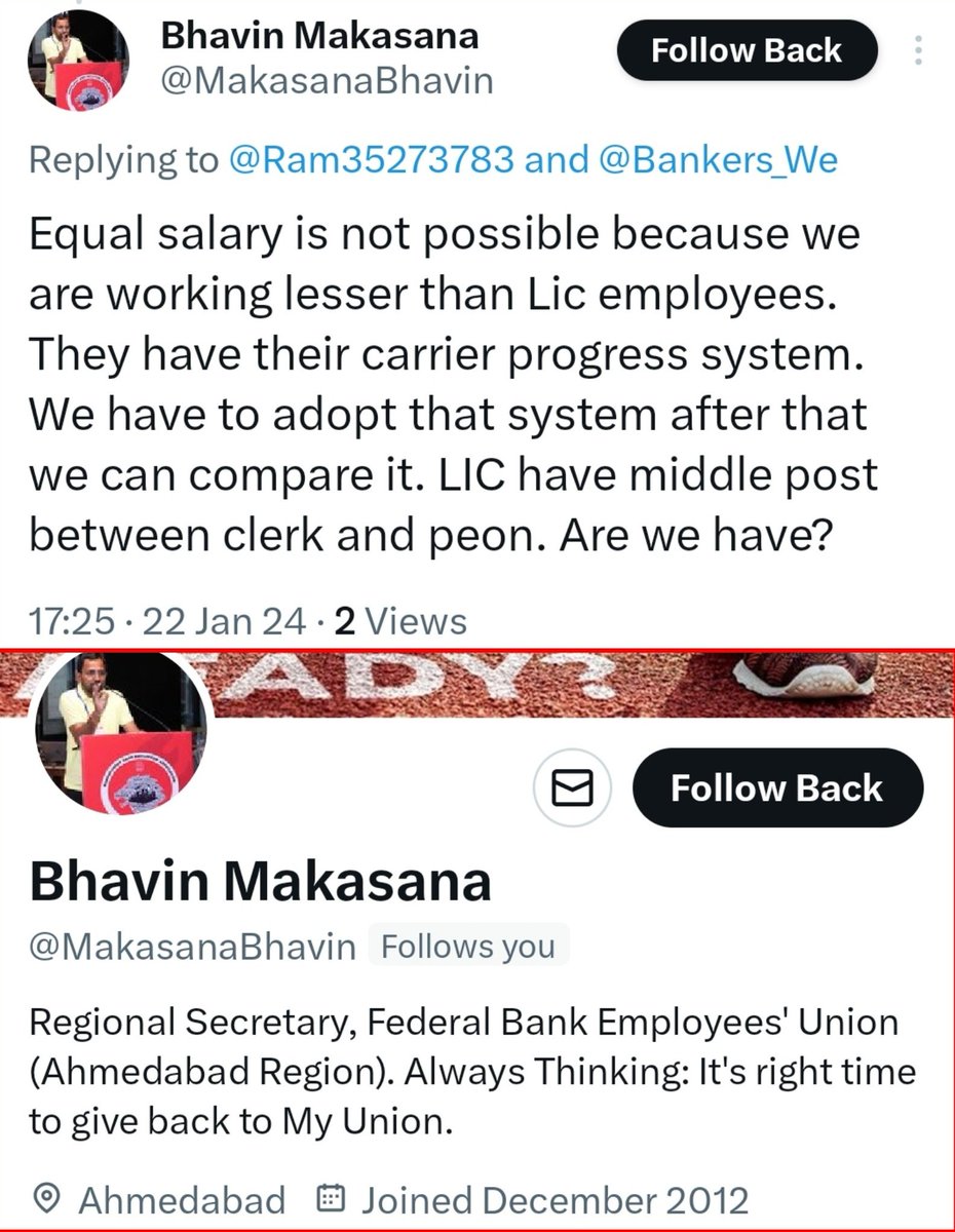 idesibanda's tweet photo. As per AIBEA leader, Bank Clerks working lesser than LIC ๐๐ฉ #RIPaibea https://t.co/1kQXji54jK