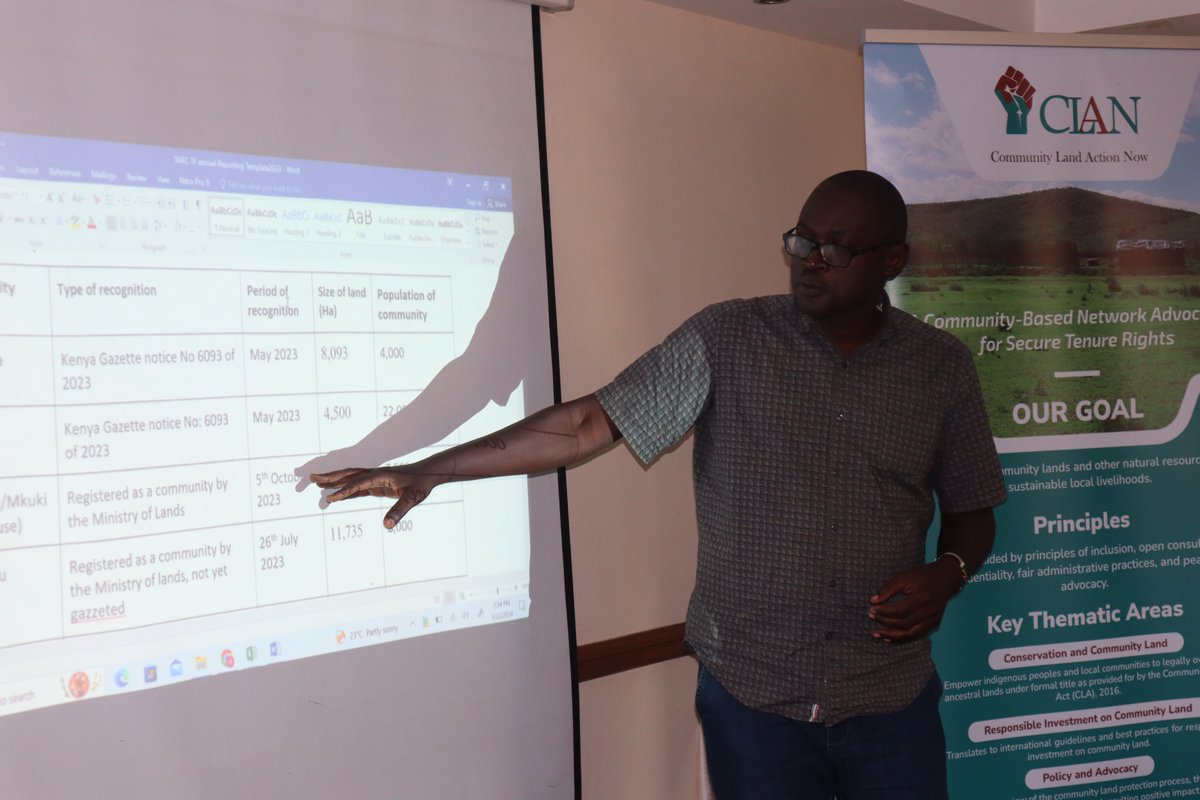 CLAN_Kenya's tweet image. The workshop also serves as an opportunity to share knowledge &amp;amp; experiences among our IPs. 

Under this project, @CLAN_Kenya intends to secure registration of identified 50 community lands within the IPLCs lands and territories across 17 counties in Kenya. #LandRights #CLA2016