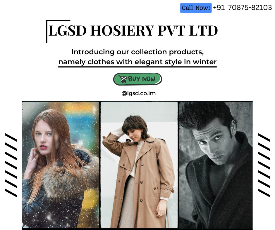 LGSD_HOSIERY's tweet photo. Winter's Must-Have: LGSD Hosiery's Collection! Elevate your style, Embrace the Warmth! 

For More Info Contact @+91 7087582103

Winter Ready, Trendy Steady! Don't let the cold dull your sparkle; let your style shine through the snow! 
.
#LGSDHosiery #WinterFashion #GARMENTS https://t.co/K2qA2at5dm