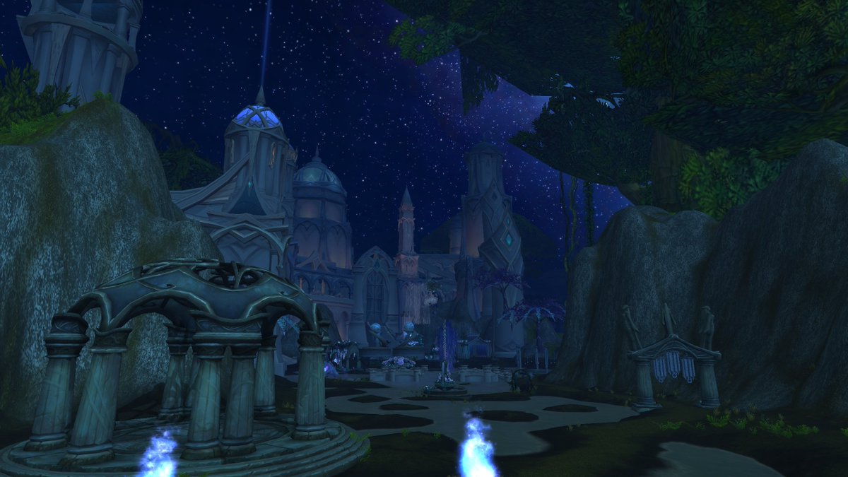 SummerCinders's tweet image. Been working on an #epsilonwow build in Feralas for a while. An old and hidden Highborne summer estate! 

It&apos;s slowly coming together