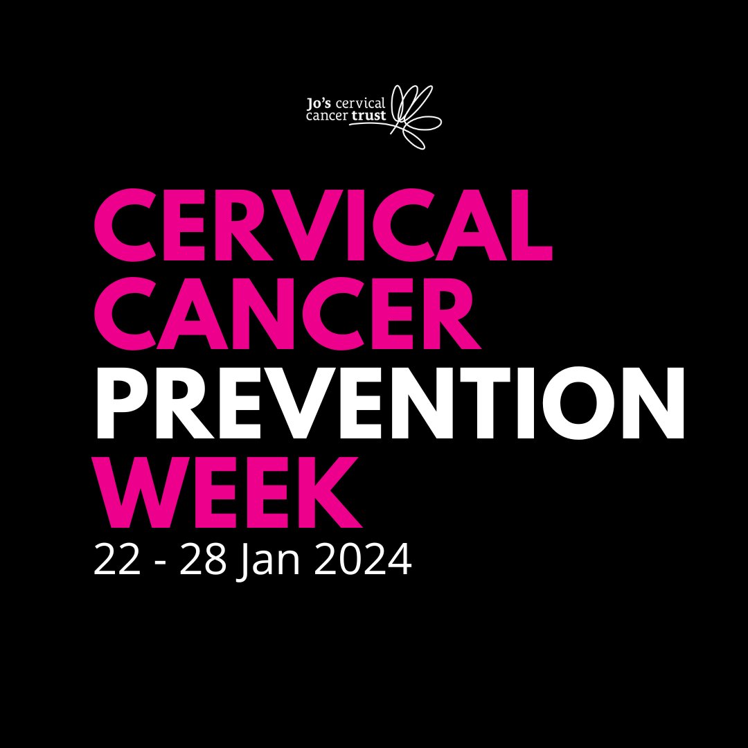 This week is #CervicalCancerPreventionWeek!
Did you know, that with HPV vaccination and cervical screening, we can eliminate cervical cancer?
For more information and support, visit @JosTrust. jostrust.org.uk/ccpw