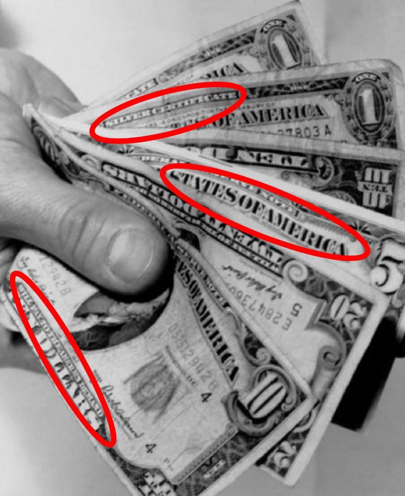 LauraLoomer's tweet photo. 🚨🚨🚨🚨🚨🚨🚨

SOROS ASSASSINATION THREAT AGAINST PRESIDENT TRUMP EXPOSED! 

Additionally, further exposing how @AlexanderSoros just sent out a cryptic assassination hit on President Trump, John F Kennedy was assassinated on November 22, 1963.

The $10 bill in the photograph next to the bullet says “WILL PAY TO THE BEARER ON DEMAND”. That writing on the bill was replaced with “IN GOD WE TRUST” in 1963.

Alex Soros and @TheAtlantic specifically used this old $10 bill to highlight the JFK assassination. 

In fact, all of the paper currency in this photo is associated with political assassination. 

*Abraham Lincoln was Assassinated 

*Alexander Hamilton pistol duel with Aaron Burr

*Andrew Jackson was the first President to have an assassination attempt against him in 1835.

*The 2 one dollar bills are silver certificates. The silver is referring to Kennedy being on a silver coin as well as the silver bullet. 

The Bills Show As Followed: 
10
02 
5
01
1
1
The 4th bill is a TEN upside down that spells “NET”. 

So the offer is $100,250,111 NET.

@AlexanderSoros should be arrested immediately and @TheAtlantic needs to be investigated for publishing this. 
@SecretService @FBI @JasonMillerinDC @LaCivitaC @TeamTrump @EricTrump @DonaldJTrumpJr