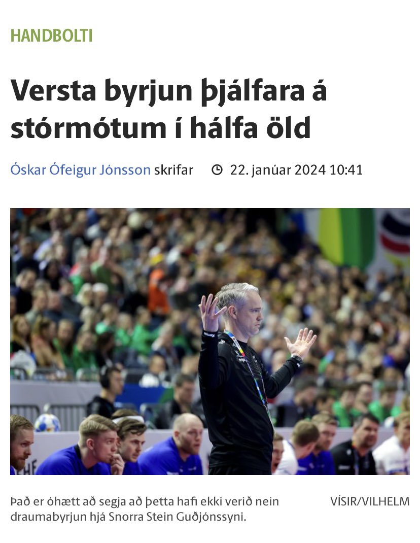 Ekkert helvítis miðjumoð #HandballEM #handbolti