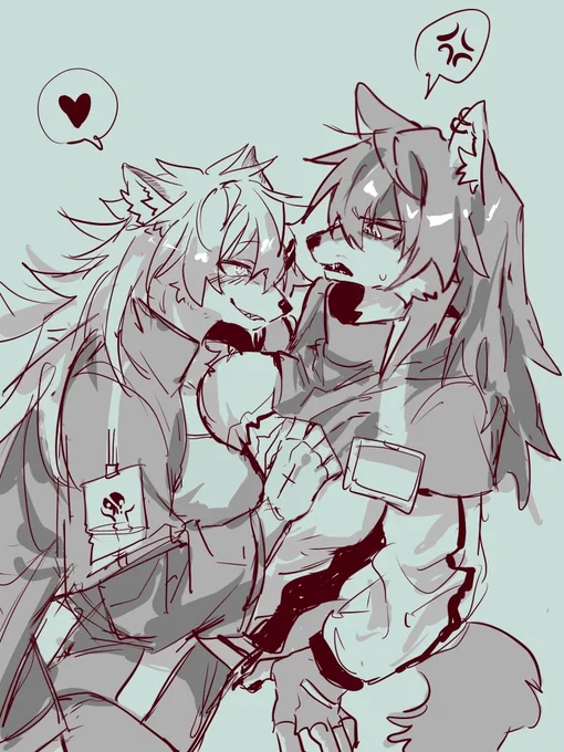 もふもふ双狼 