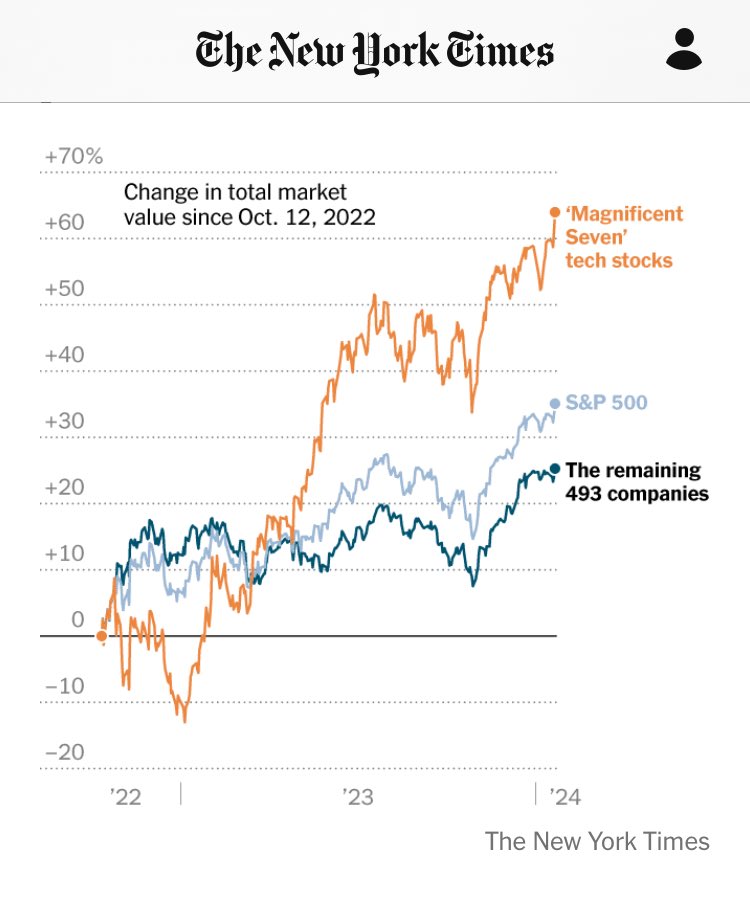 När 7 aktier fullständigt dominerar de 493 andra!