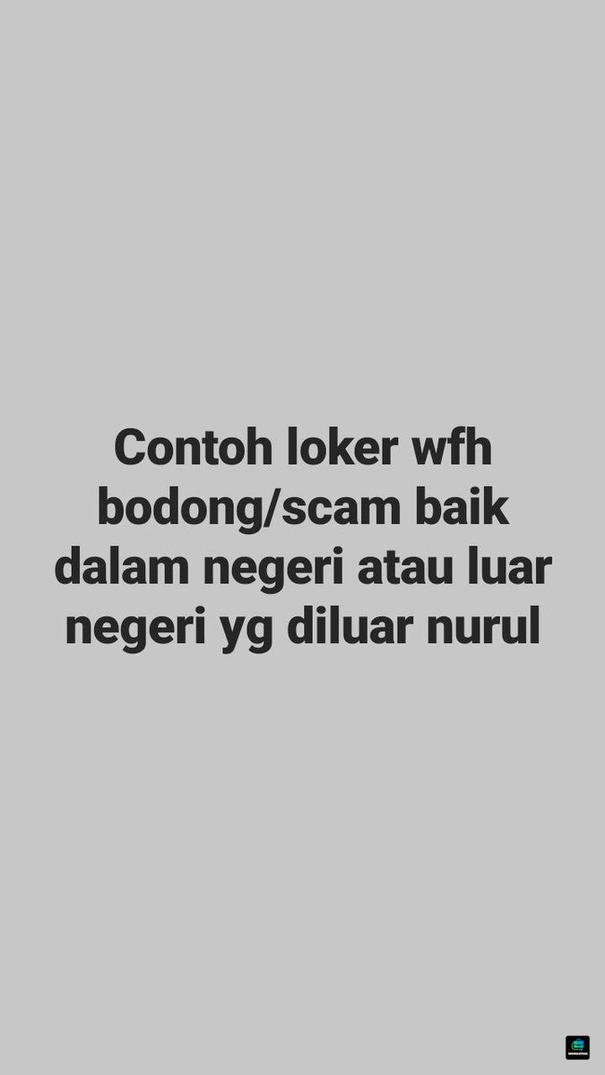 Work! Kasih tau dong puh sepuh😔👍