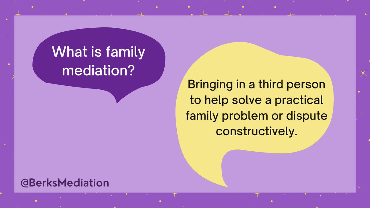 It's #FamilyMediationWeek! From Monday to Friday this week, we're going to be sharing information and resources to raise awareness for family mediation. Today, we are answering the question, 'what is family mediation?' <a href="/FamilyMedWeek/">Family Mediation Week</a> <a href="/FamMedCouncil/">Family Mediation Council</a>
