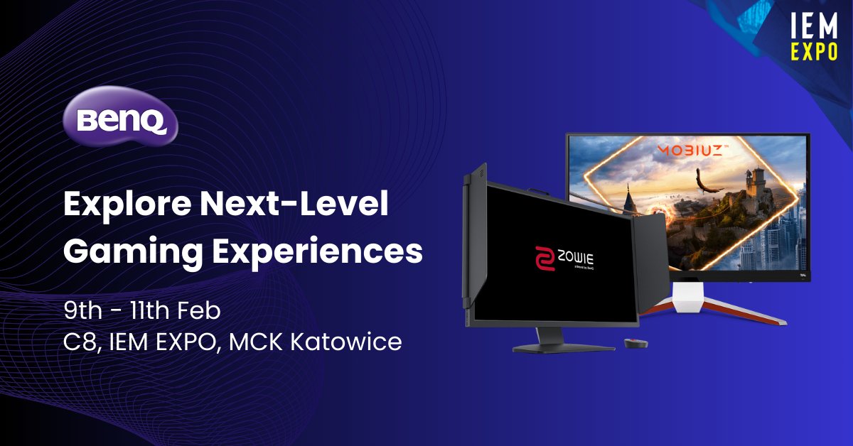 Gamers, join us from February 9th to 11th at Katowice EXPO! Stop by our booth to immerse yourself in the gaming world with hands-on experience of our cutting-edge gaming monitors! Don't miss the chance to say hi, explore our latest innovations, and elevate your gaming…