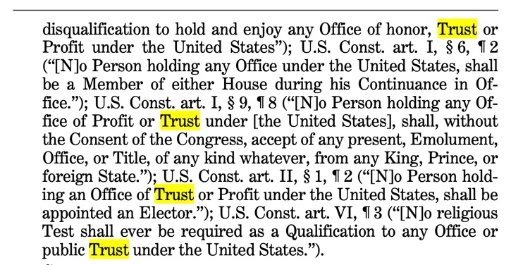 Hmm. Look at Trump's footnote 35: