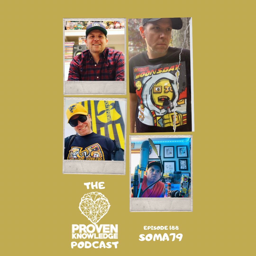 prvnknwldge's tweet photo. Episode 188 of the podcast with @soma79dotcom drops tomorrow! #newinterview #podcasthost #newepisode #anchorfm #musicpodcast #indienation #artistjourney #artistpage #provenknowledge #artandmusic #indienation #musicpodcasts #showhost #streamingplatforms #musicconnections https://t.co/JHXeHjvyNI