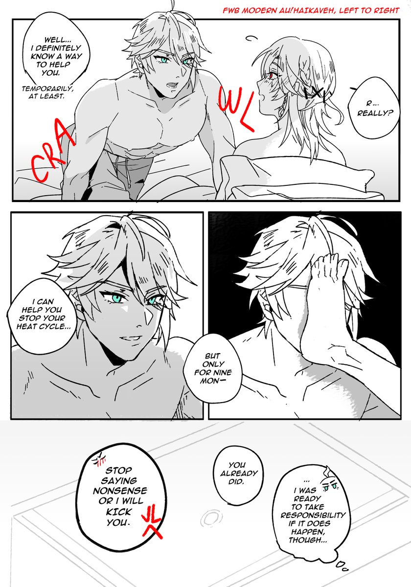 modern omegaverse au haikaveh ⚠️mpreg  ((sorry my head is just full of them))