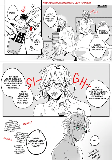 modern omegaverse au haikaveh ⚠️mpreg  ((sorry my head is just full of them))