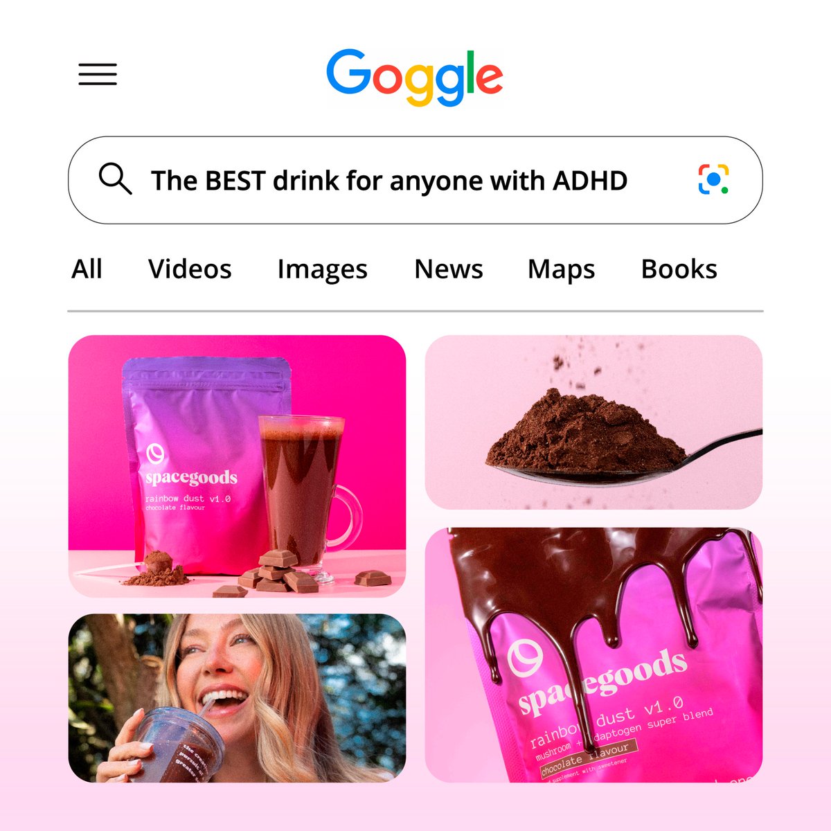 dwilleboordse's tweet image. 5 killer static ad concepts you should try for your brand this week 🧪

1. The Goggle search ad
