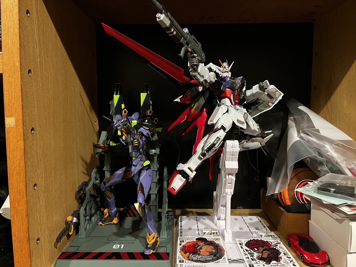 SugarMadmax's tweet image. もう最高！
#MetaBuild
#エヴァンゲリオン初号機
#エールストライクガンダム