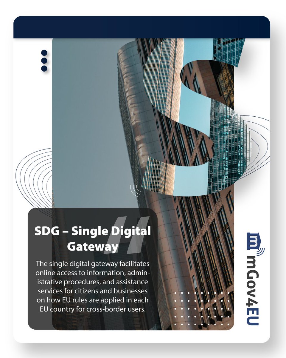 mGov4EU (@mgov4eu) on Twitter photo S for #SDG
#mGov4EU aims to support the creation of user-friendly mobile procedures by expanding the SDG Layer in order to create a trustworthy federation of collaborative platforms
Our pilots have demonstrated the capabilities and benefits offered by eIDAS and SDG layers
#h2020 S for #SDG
#mGov4EU aims to support the creation of user-friendly mobile procedures by expanding the SDG Layer in order to create a trustworthy federation of collaborative platforms
Our pilots have demonstrated the capabilities and benefits offered by eIDAS and SDG layers
#h2020