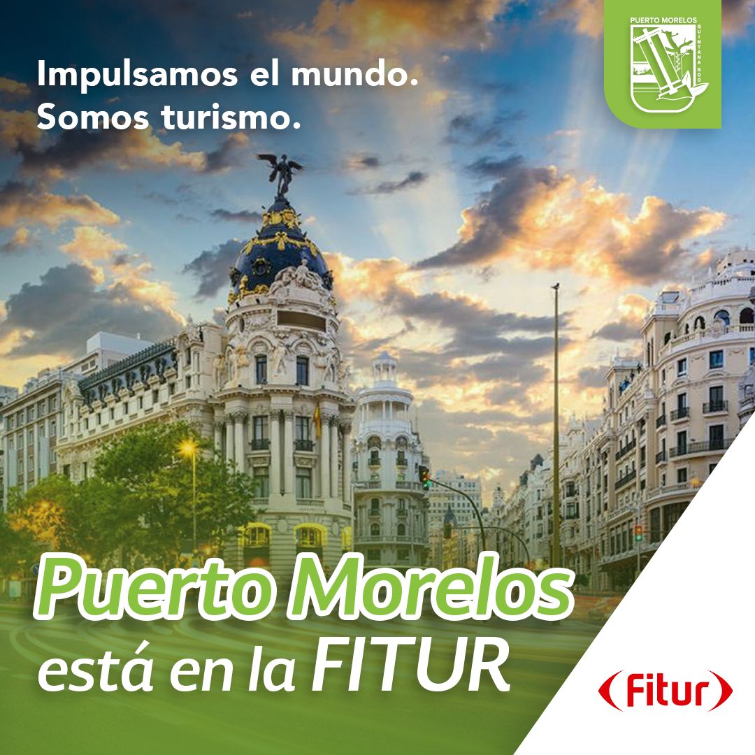 BlancaMerariPM's tweet photo. Puerto Morelos está presente en la FITUR 2024, en donde buscaremos el posicionamiento a nivel internacional de nuestro destino turístico, mostraremos la gastronomía, la belleza de nuestras playas, cenotes, la cultura y la gente extraordinaria que hacen que quienes nos visitan vivan una experiencia única.

#BlancaMerari💚
#FITUR2024
@fitur_madrid