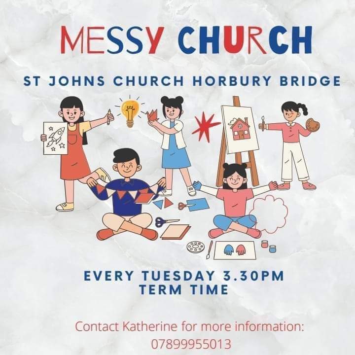 Tomorrow at Messy Church, join us as we learn about Samson and make grass heads. Join us anytime from 3.30pm. Children of all ages are most welcome. Light tea included. #horbury #horburybridge #childrenandfamilies