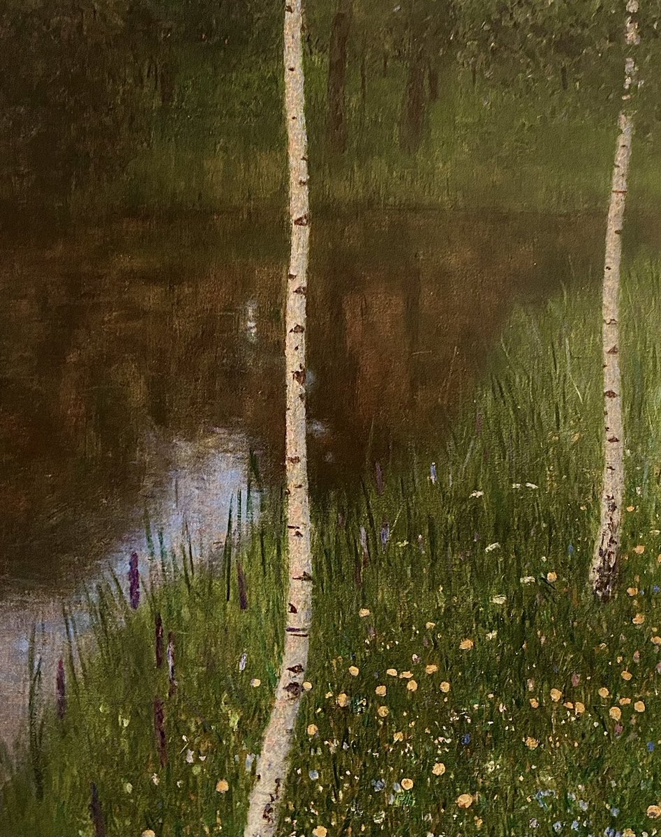 HanneloreKogler's tweet photo. Gustav Klimt, Seeufer mit Birken   1901 https://t.co/ewklxmqhvx