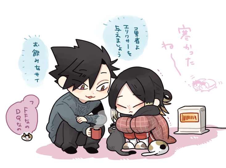 🐈‍⬛🐈古民家、廊下とかで作業してるとめっちゃ冷えそう