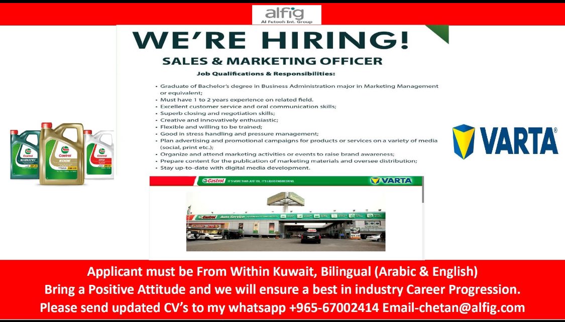 MNC Vacancies, Service Technician, Sales, Marketing, Analyst, Project Manager and Assistant, iiQ8 JObs
