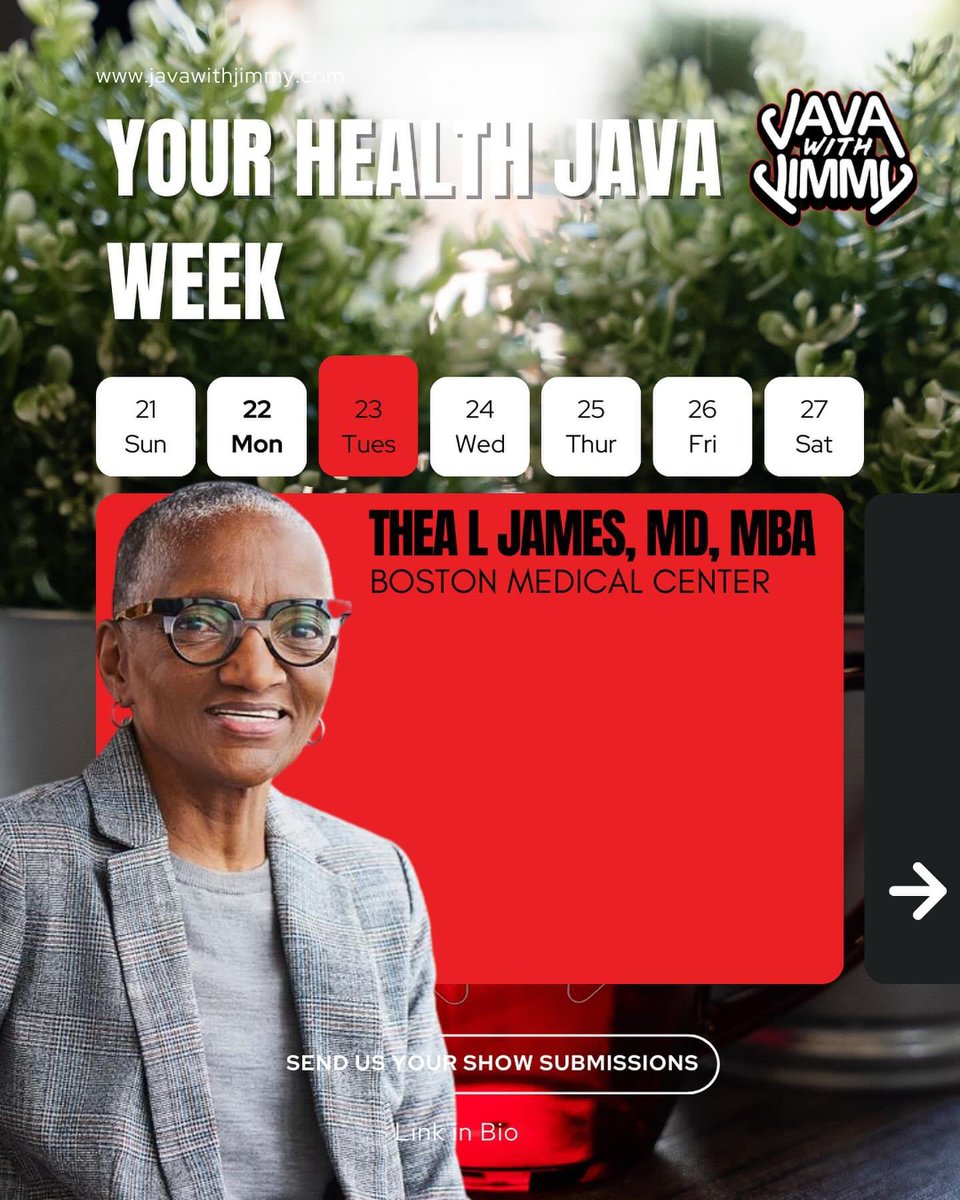 javawithJimmy's tweet image. We’re excited to announce the return of #YourHealthyJava 

This entire week is dedicated to #HealthAndWellness with physicians, doulas, holistic health practices &amp;amp; more. 

NOTE OUR LATE OPENING THIS WEEK!

We’re live at 12:00 PM THIS Monday - Thursday ONLY!!!