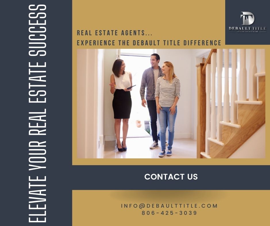 DebaultTitle's tweet image. Real Estate Agents, experience the DeBault difference! 🏡 Expertise in clear titles, efficient closings, local knowledge, and personalized service. We're your reliable partner in success. Visit DeBaultTitle.com. #DeBaultDifference #RealEstatePartners