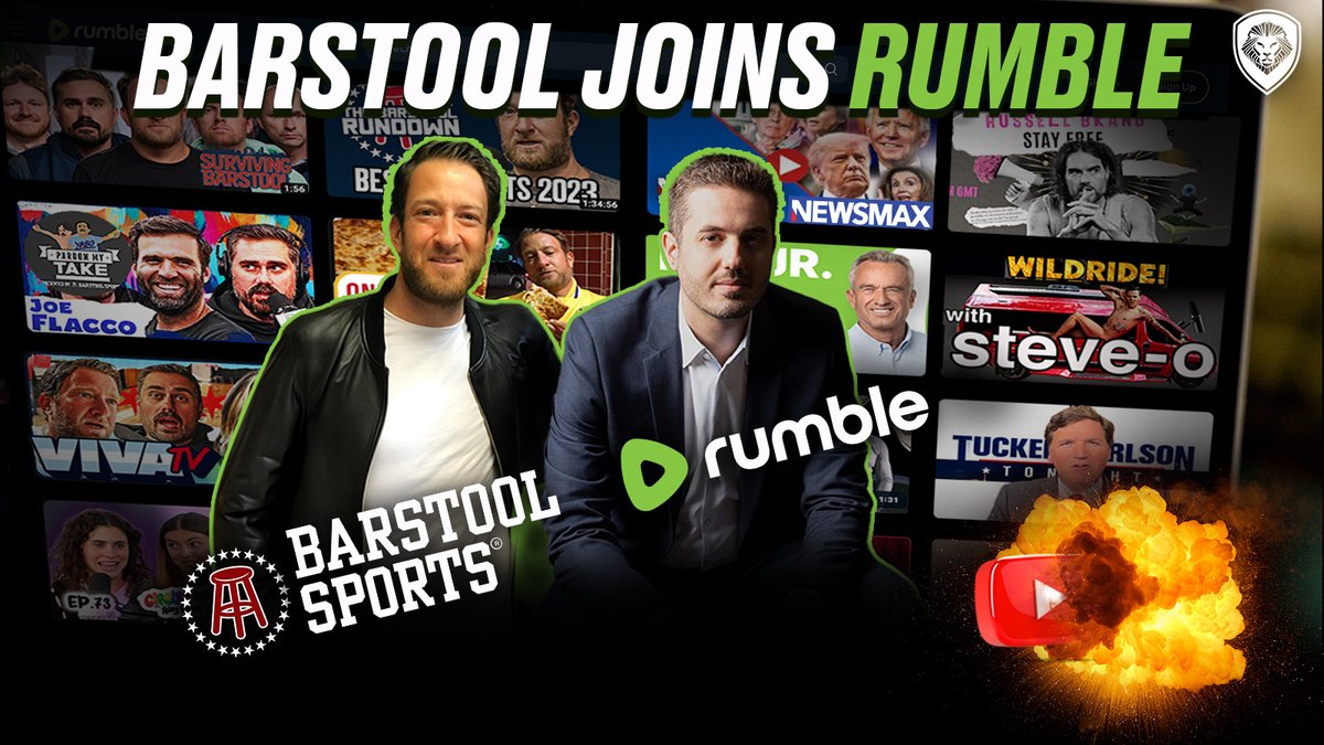 Barstool Joins Rumble Tune in at 3pm ET for an Exclusive Interview with @patrickbetdavid & Rumble Founder / CEO @chrispavlovski @stoolpresidente READ MORE HERE: valuetainment.com/exclusive-bars…