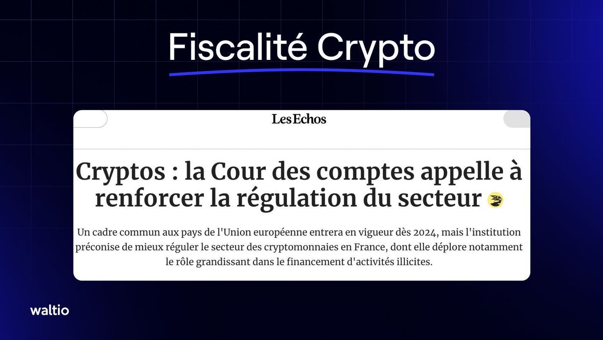 🚨 La Cour des comptes a publié un rapport pour repenser/renforcer la fiscalité  des cryptomonnaies en France. Vers une imposition des stablecoins ? 👇🧵