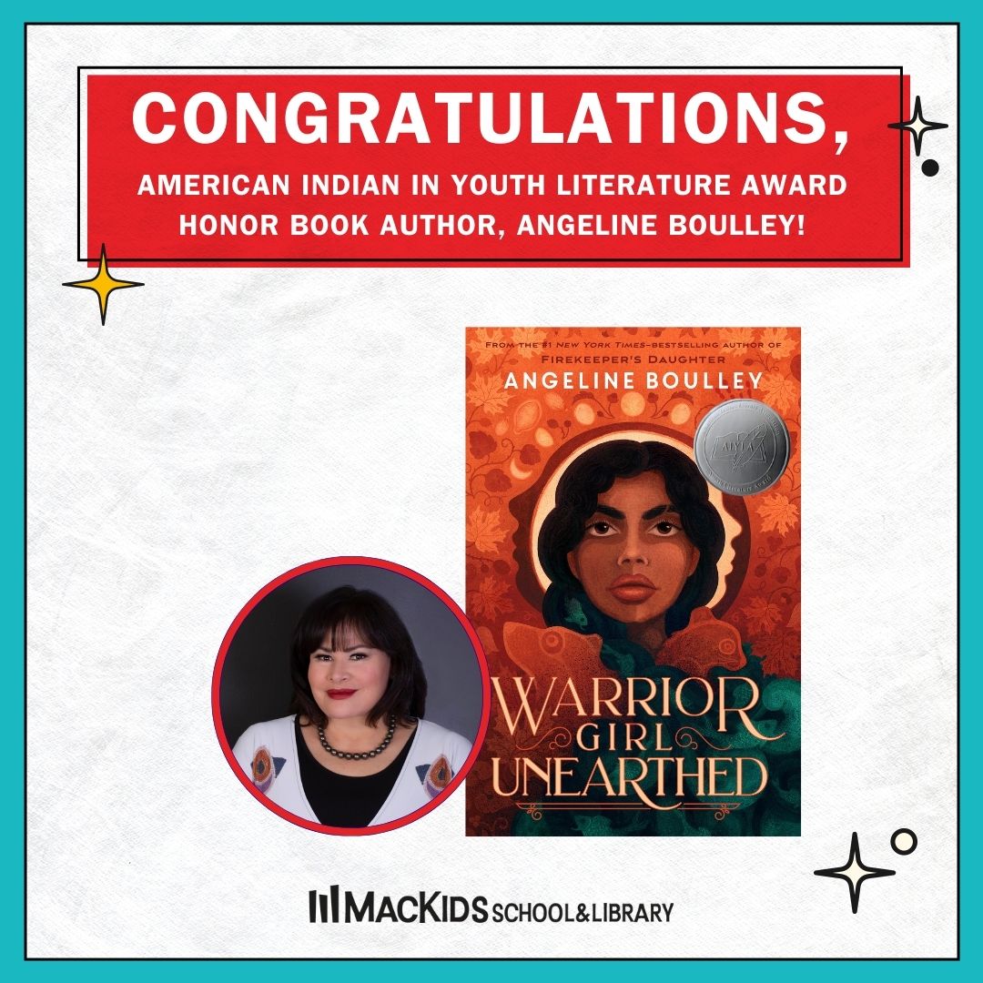 MacKidsSL's tweet image. Angeline Boulley&apos;s WARRIOR GIRL UNEARTHED was just named an American Indian Youth Literature Award Honor Book! Congratulations, @FineAngeline!! 🔥✨🎉

#ALAyma #LibLearnX24
bit.ly/3vFQ1sd