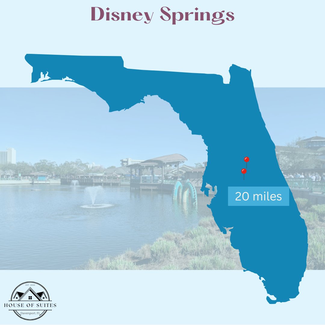 houseofsuites's tweet photo. Stay at House of Suites, only 20 miles from Disney Springs! Our gated community offers rooms with private bathrooms. Already here? Don’t miss out on Disney Springs! 🏰🌟 #DisneySpringsNearby #HouseOfSuites  DBPR-DWE3913214 https://t.co/mizo3tS3yI