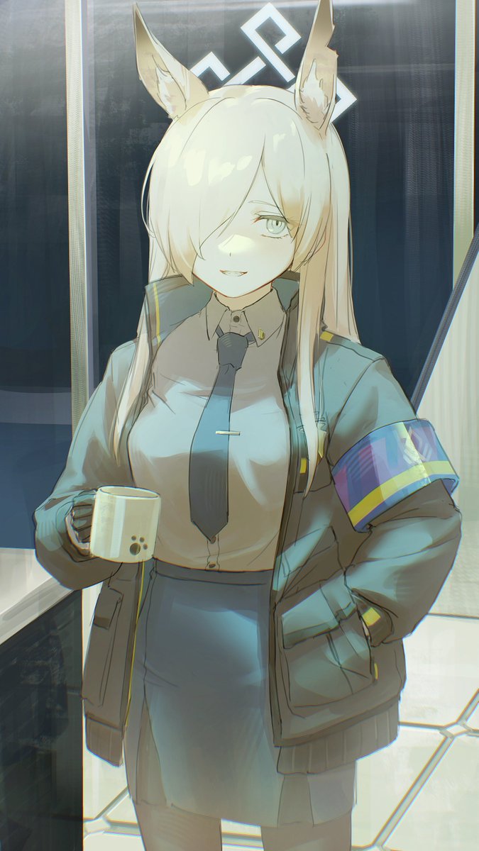 尾刃カンナ(ブルアカ) 「先生、少々お時間いただけますか してほしい」|ぴろ式のイラスト