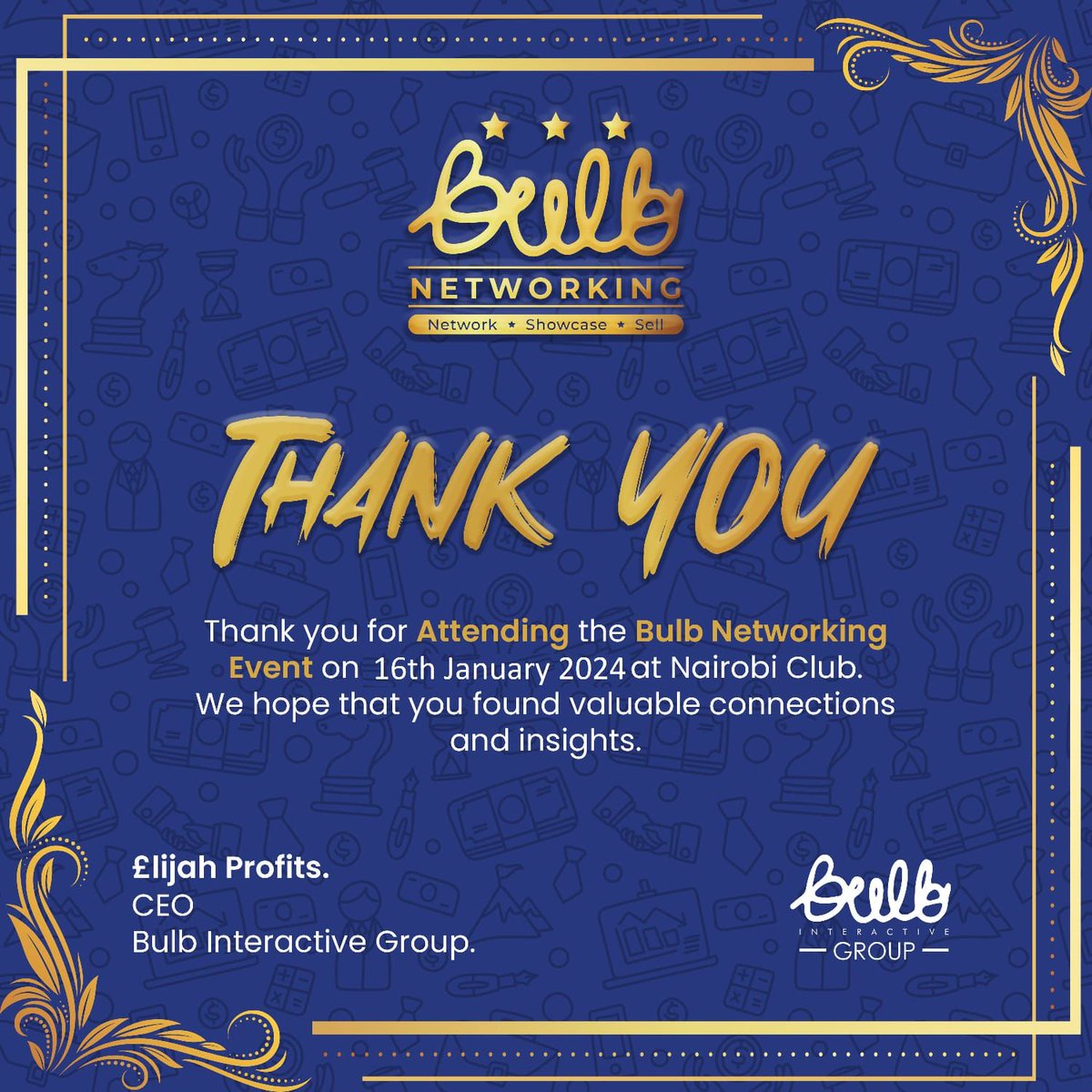 bulbinteractive's tweet photo. A heartfelt thank you to our partners, sponsors, exhibitors and attendees who took the time and effort to grace our event and make it an incredible unforgettable experience. Your contributions have been invaluable and we're so grateful.ππΎπ‘πΌβ¨
#bulbnetworking #opportunities https://t.co/GpiLgKpXXc