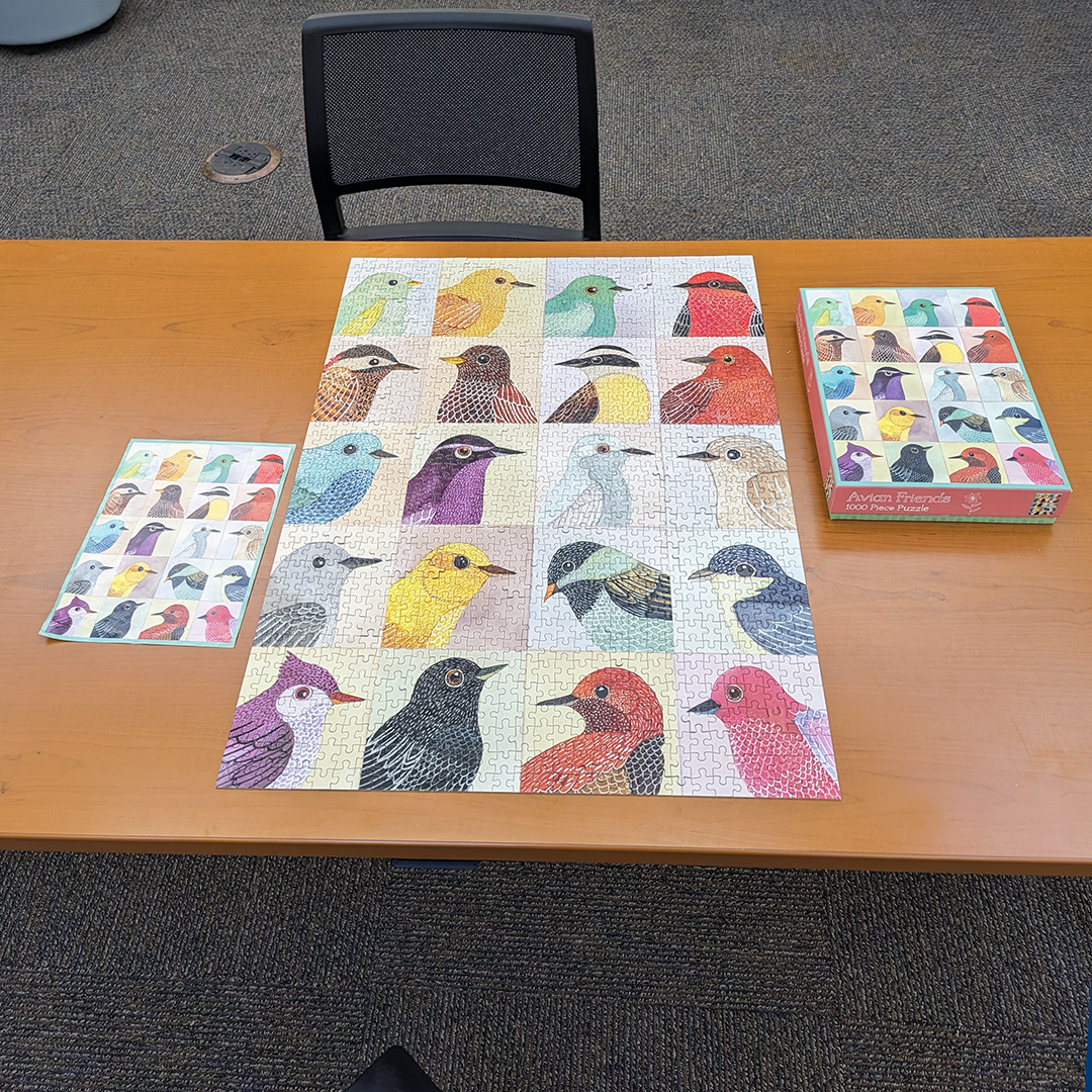 carymemlibrary's tweet photo. Patrons worked this 1000-piece puzzle in less than a week and asked for another. The community puzzle is a quiet but important part of our library life.
#CaryLibrary #LexingtonMA #CaryCommunity https://t.co/ZFFyEkCxtj