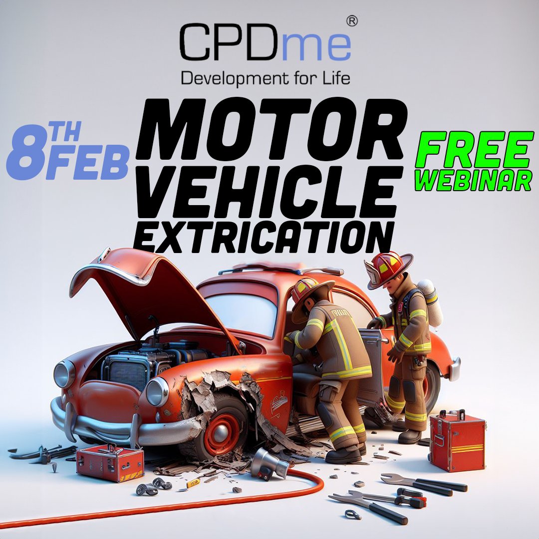 cpdme's tweet image. Motor vehicle extrication- FREE webinar on the new guidelines! 
cpdme.com/webinar

#cpdme #motor #fireengine #freewebinar #feb #guidelines #emergency #carcrash #crash #accident #caraccident #driving #drivesafe #emergency #firefighter #webinar #extrication