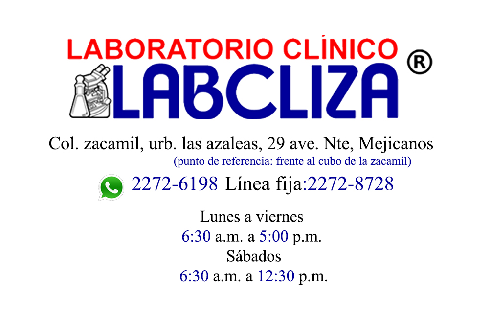 CMLABCLIZASV's tweet photo. Feliz inicio de semana. 

Esperamos servirles. 

#laboratoriossv #laboratorioclinico #salud #medicina
#atencion https://t.co/yQOsM2WsLJ