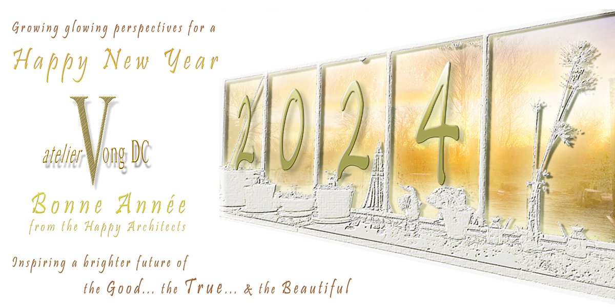 HaPiArchitects's tweet photo. Growing Glowing Perspectives for a #HappyNewYear2024  
 Inspiring a brighter future of the Good… the True… &amp; the Beautiful
#BonneAnnee2024  from the Happy Architects 

https://t.co/hkZyaTpViX https://t.co/6Xl5HbDKKS