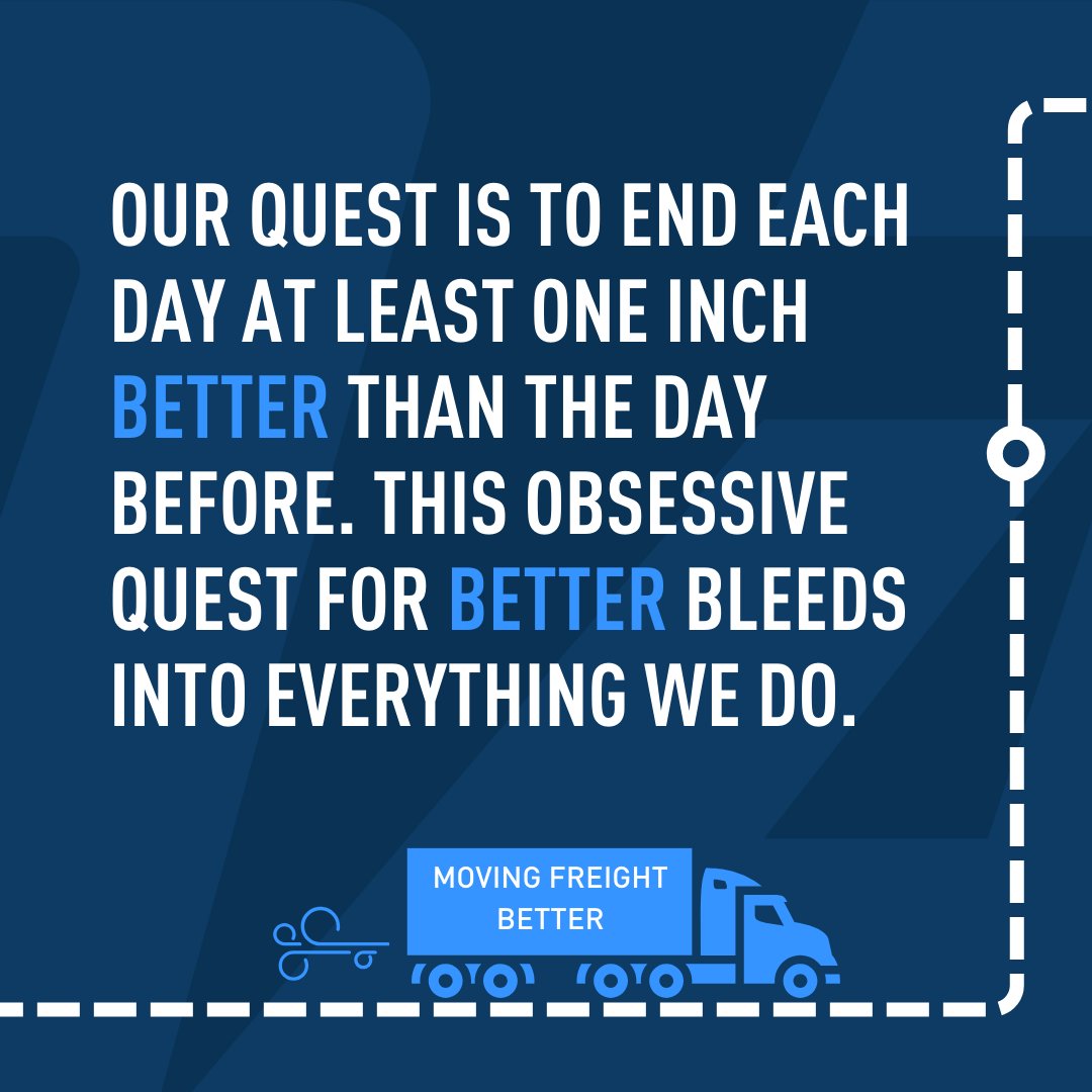 allylogistics's tweet photo. Our obsessive quest for Better (emphasis on obsessive) is quite literally rooted in our mission. Being on a quest for better implies that this is a journey that has no destination. It’s simply a quest to be better tomorrow than we were today.

#movingfreightbetter #allylogistics https://t.co/LOTB41Yb9t