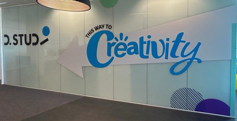 Be Creative with your work space #Creative #signage #bespoke #vinyl #design