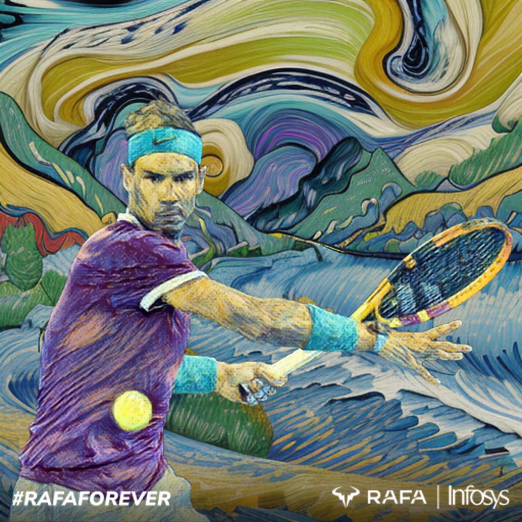@RafaelNadal @Infosys Vamos forever Rafa! 
.
#RafaForever.
#InfosysxRafa #ChampionsEvolve #RafaForever