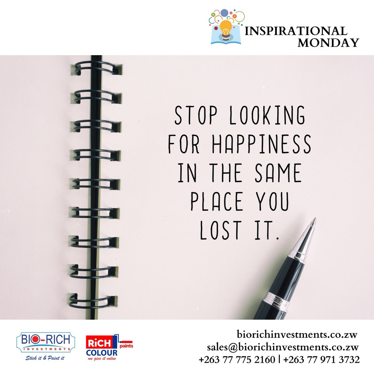 Stop looking for happiness in the place where you lost it! Put yourself first because you deserve the best!                        #becauseitmatters #biorich
