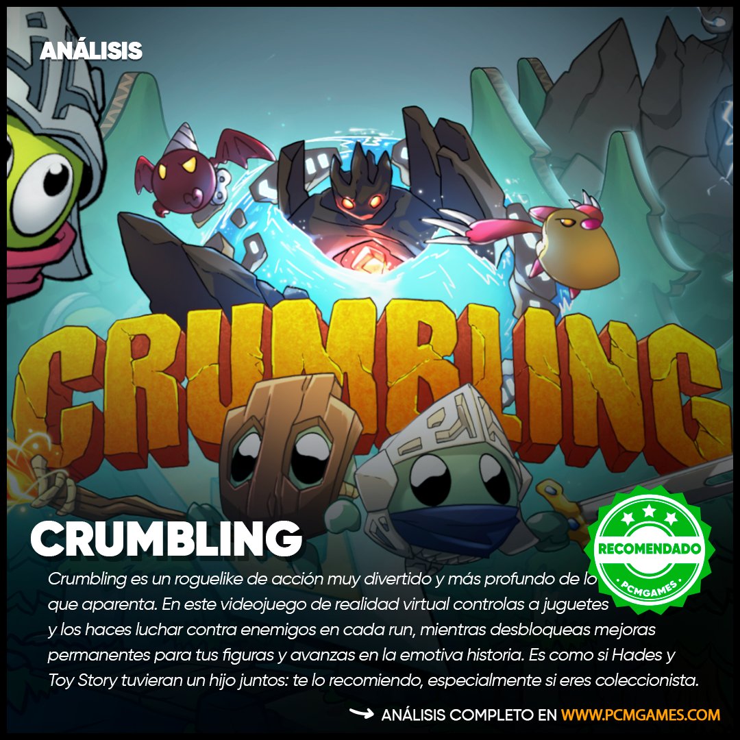 PCMGAMES (@pcmgames) on Twitter photo 🚨Ya podéis leer nuestro análisis de Crumbling de <a href="/CrumblingVR/">Crumbling ⚔️ Out now!🔥</a>
✍️ Reseña de <a href="/josemirr93gamer/">José Miguel 🏁 🎮</a>
📰 Análisis: pcmgames.com/crumbling-anal… 🚨Ya podéis leer nuestro análisis de Crumbling de <a href="/CrumblingVR/">Crumbling ⚔️ Out now!🔥</a>
✍️ Reseña de <a href="/josemirr93gamer/">José Miguel 🏁 🎮</a>
📰 Análisis: pcmgames.com/crumbling-anal…