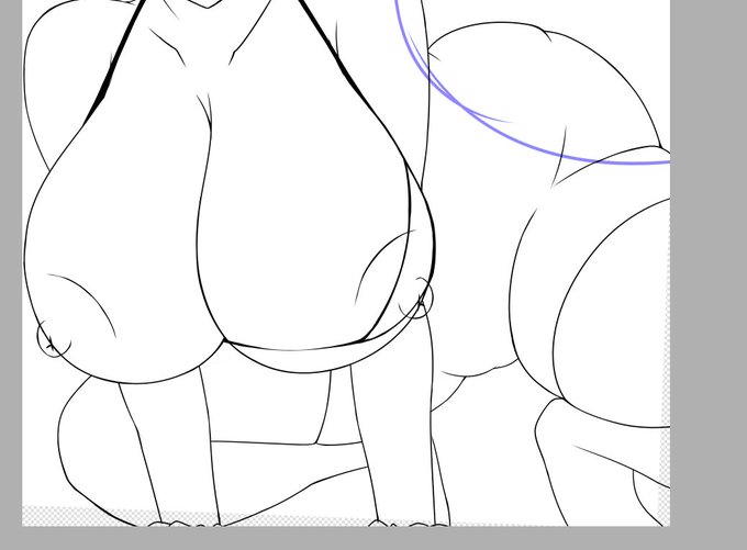 今日もせっせとスケベ線画作業をしてましたのねん〆('ー`)b 