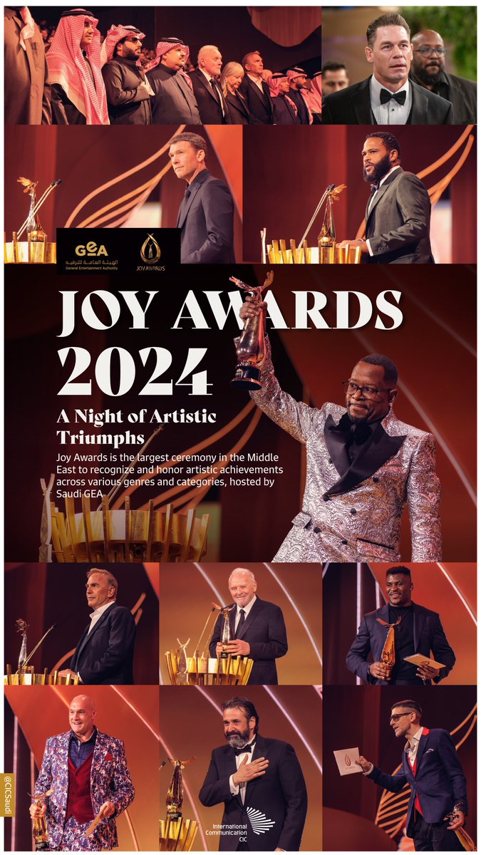 #JoyAwards 2024: A night of glamor and honoring outstanding achievements in the world of art.