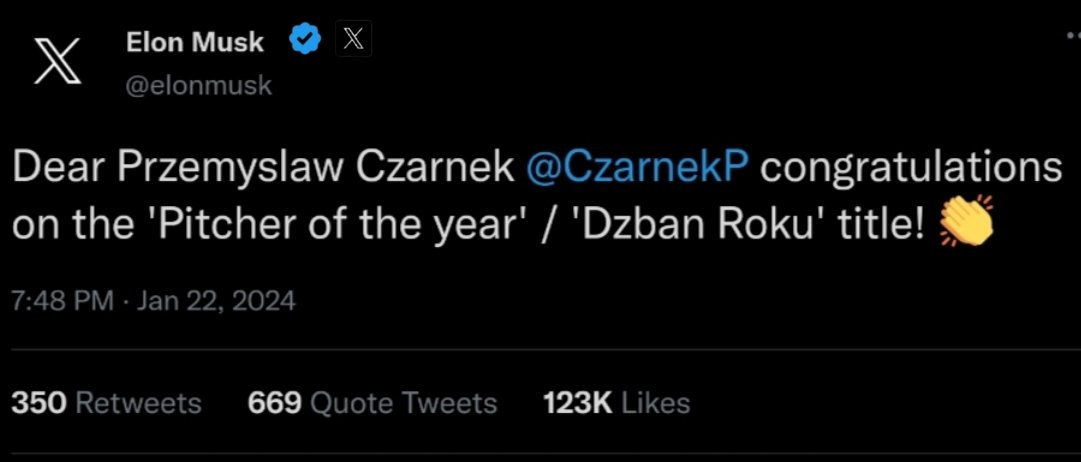 Odpowiedział!