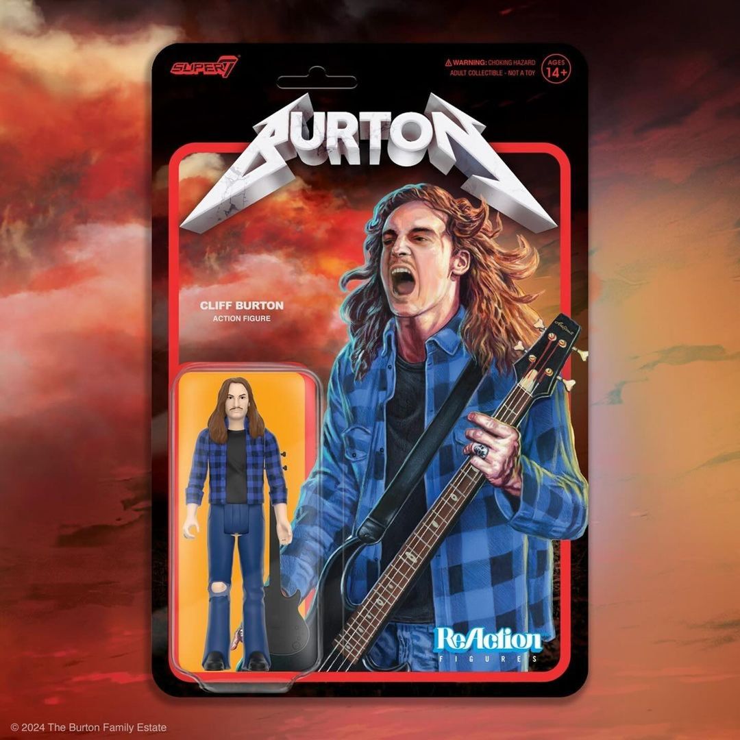 Revolvermag's tweet photo. ⚡ Honor METALLICA's late, great bassist CLIFF BURTON with this awesome new ReAction Figure — featuring Cliff in his signature flannel shirt. 

🔗 Get yours https://t.co/ZV5lAHpeKx https://t.co/ROD4pV3m2o