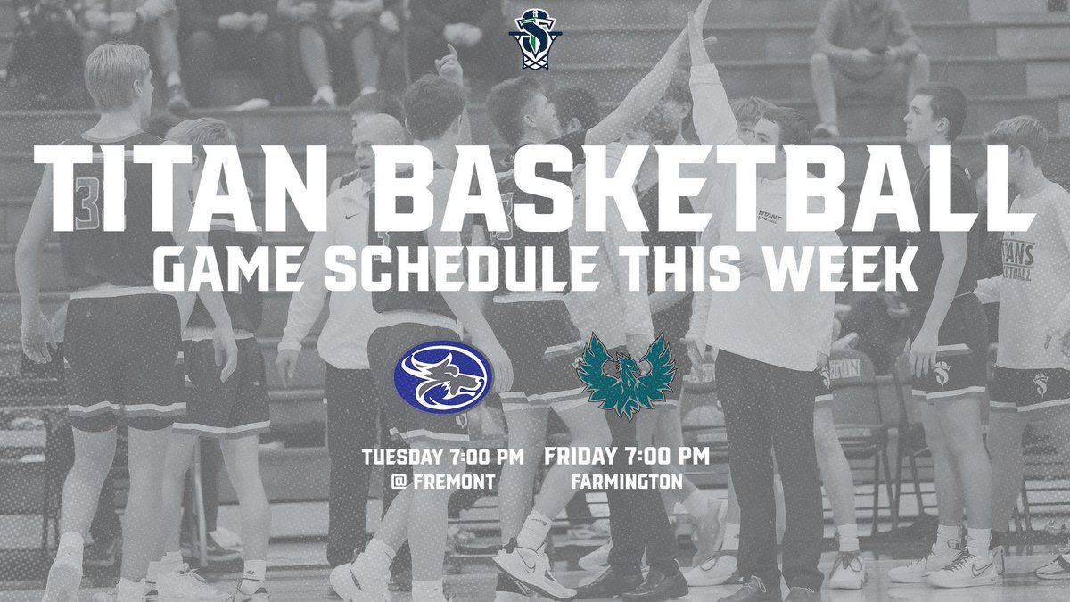 SYRACUSE TITANS BASKETBALL (@cusetitansbball) on Twitter photo The Titans (7-9, 0-3) and #15 in the 6A RPI play on the road Tuesday this week and at home on Friday.
Tues 1/23 @ Fremont (9-7, 1-2) 7:00 PM
Fri 1/26 vs Farmington (10-5, 1-3) 7:00 PM @ The ‘CUSE
<a href="/SHS_Titans/">Syracuse High School</a> <a href="/SHS_Titan_Cheer/">SHS Titan Cheerleaders</a> The Titans (7-9, 0-3) and #15 in the 6A RPI play on the road Tuesday this week and at home on Friday.
Tues 1/23 @ Fremont (9-7, 1-2) 7:00 PM
Fri 1/26 vs Farmington (10-5, 1-3) 7:00 PM @ The ‘CUSE
<a href="/SHS_Titans/">Syracuse High School</a> <a href="/SHS_Titan_Cheer/">SHS Titan Cheerleaders</a>