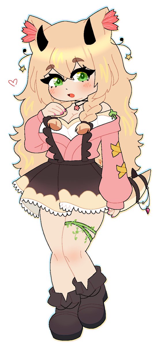 FlamezVT's tweet image. A birthday drawing for @saurawr_ !! I love having a birthday twin as cute as she is #saurawrt