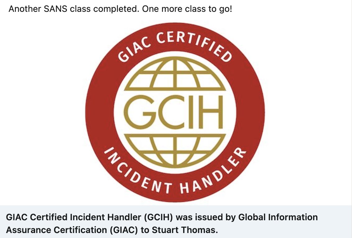 #SANS #CyberSecurity #IncidentHandling